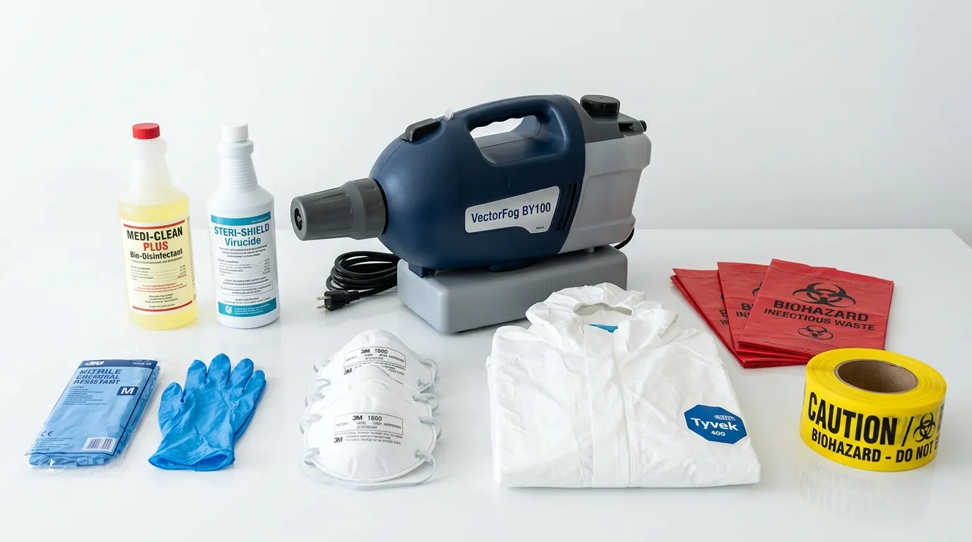 Professional biohazard remediation crew working in Hillsborough